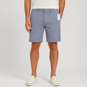 NEW Flag & Anthem Shorts Mens 40 Grey Stretch Chino Walking Golf Summer Casual
